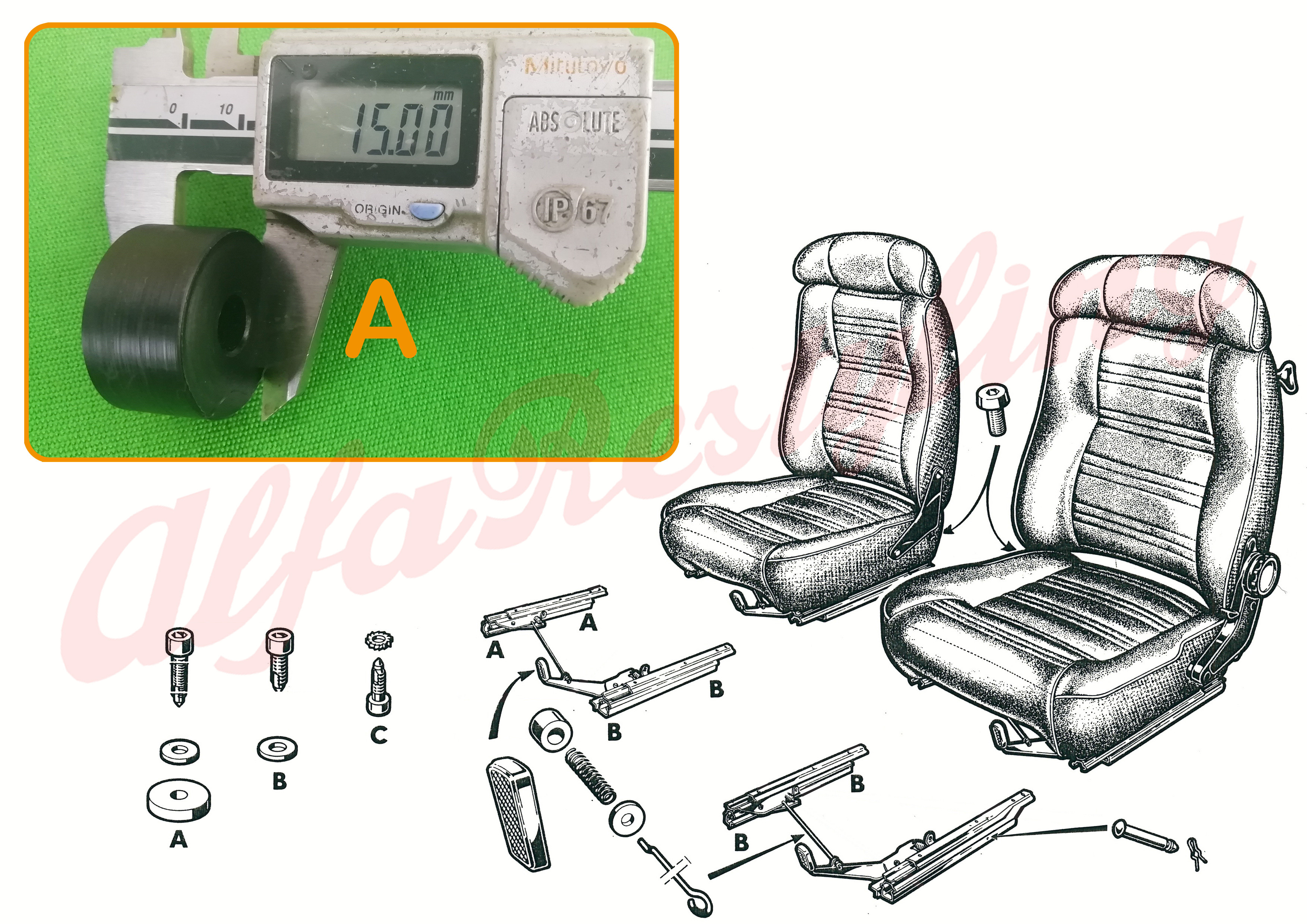 Set di 2 riempitivi per il sedile dell'auto, per riempire lo spazio tra il  sedile e la console, per evitare che gli oggetti cadano