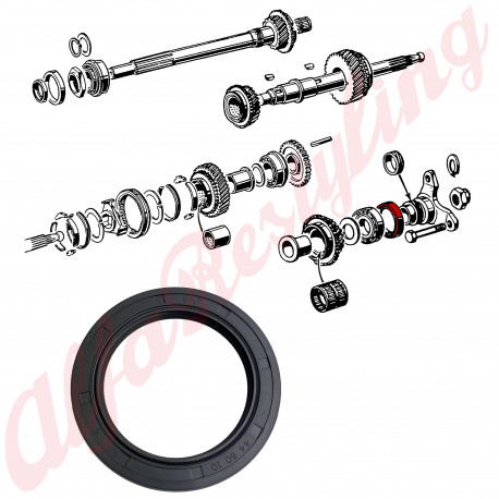 TRANSMISSION OIL SEAL REAR SKF / CORTECO - 101 / 105 / 106